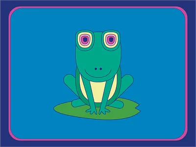 Frog drawing frog illustration