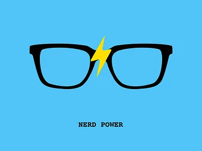 NERD POWER eyeframe glasses icon nerd nerd power t shirt