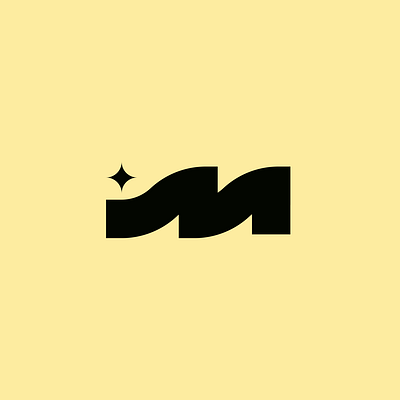 M logo branding icon logo star thick