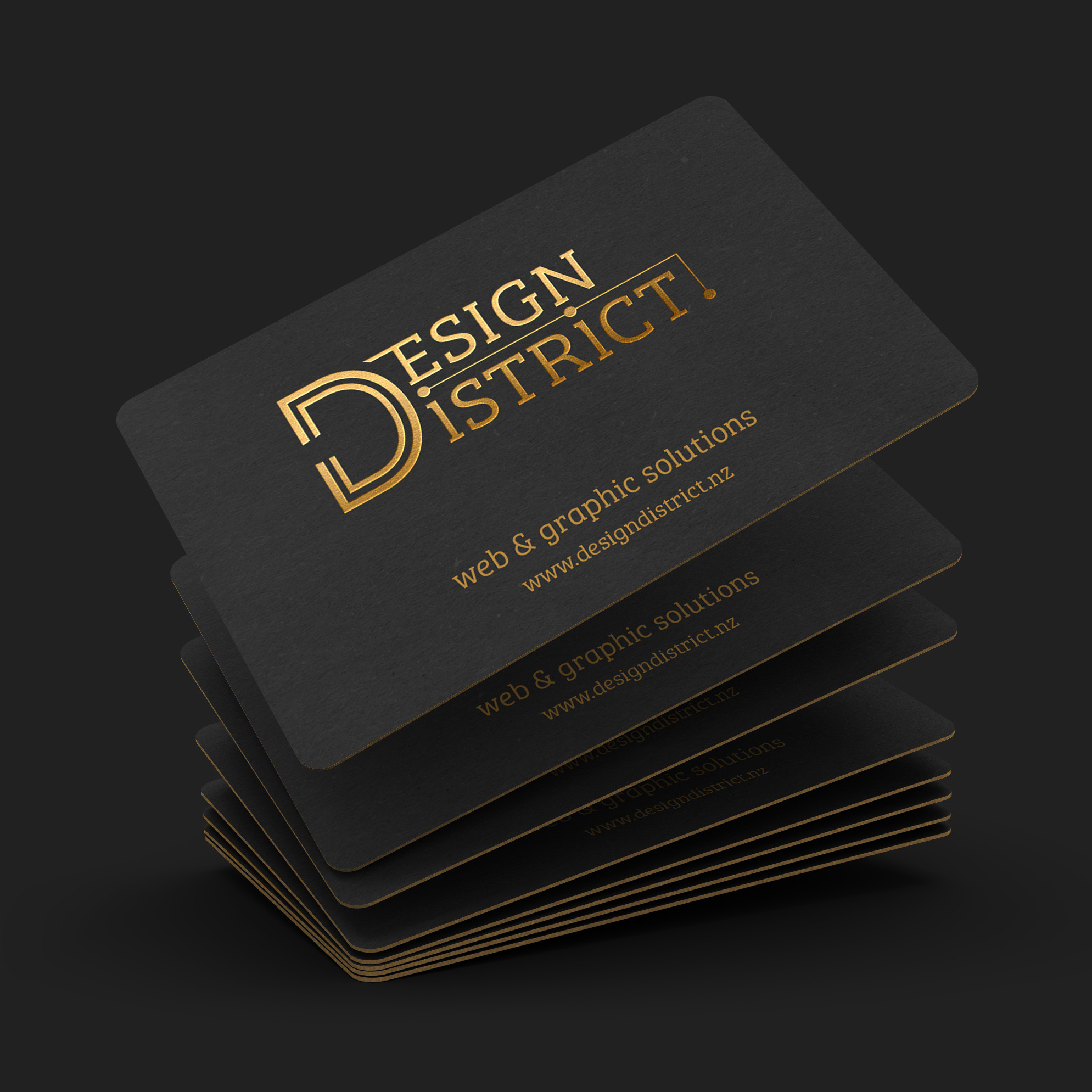 Example of Design District Business Cards