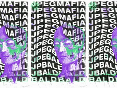JPEGMAFIA aiga aigajacksonville jpegmafia poster poster design texture