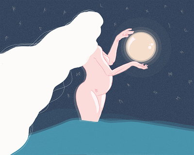 pregnancy abstract flat kit8 moon mother mothersday pregnancy pregnant vector witch woman