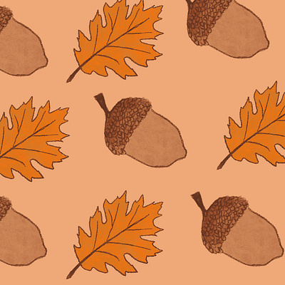 Fall Vibes autumn autumn leaves background design design illustration procreate