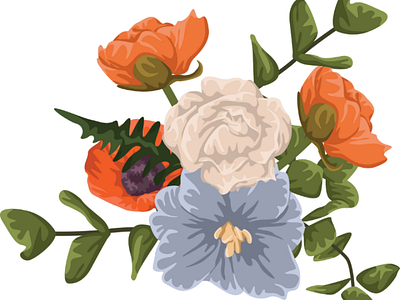 Mix Flower Illustration illustration