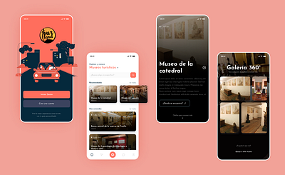 Tourland app design 360 view app design flat minimal mobile mobile app design mobile ui museum redesign tourism ui ux