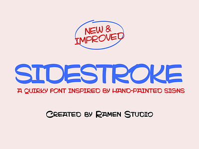 Sidestroke Font design font fonts lettering myfonts sales salesforce type typography