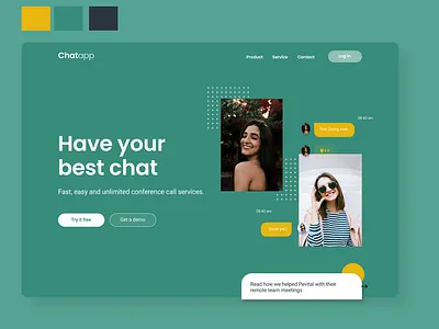 Chat app branding concept design figma figmadesign flat graphic design illustration typography website