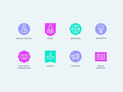 Social Network Badges badges branding design good knife studio icon web design