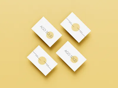 Ago Solei / Logo branding business card colors illustrator logo logo design minimalism photoshop sun