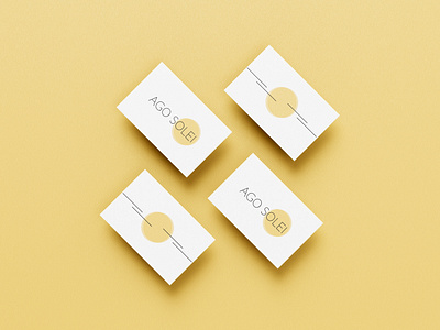 Ago Solei / Logo branding business card colors illustrator logo logo design minimalism photoshop sun