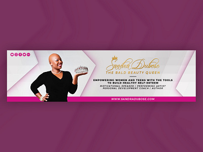 Sandra Dubose Web Banner author banner banner design beauty design motivationalspeaker performing artist personal development coach personal development coach queen web banner