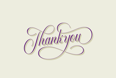 Thank you handlettering lettering letters logo script type typography typography logo wordmark