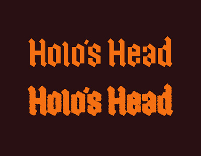 Holo s Head Logotype blackletter branding custom type gothic illustration logo logotype typography