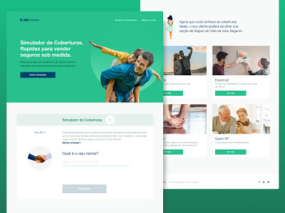 Life Insurance Calculator - Landing Page finance interface landing page life insurance ui