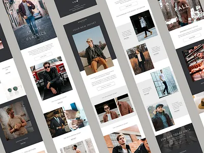 Men's Fashion Emails branding design email email blast email design typography