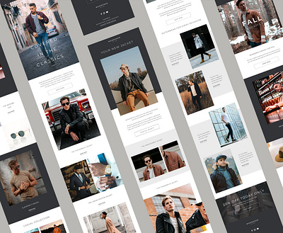 Men's Fashion Emails branding design email email blast email design typography