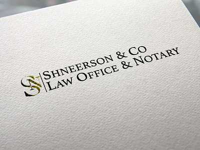 Shneerson & Co Logo branding design logo polygraphy typography