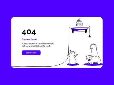 404 - wombats not found 404 illustration wombat