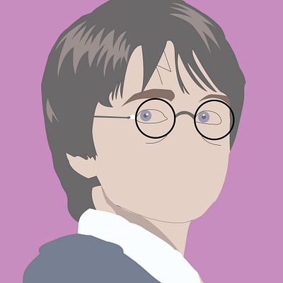 Harry Potter Vector Portrait digital illustration illustration portrait portrait art vector vector art vector illustration vector portrait