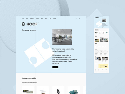 HOOF - Home office minimalistic premium typography uidesign web webdesign