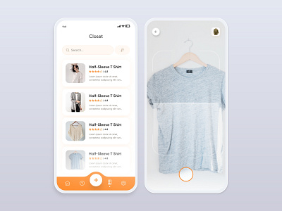 Closet Management App app ui design closet management closet management app clothes app cloths app cupboard management mobile app ui mobile design