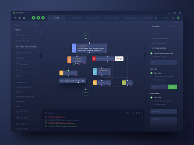 RPA Platform Design accounting app artificial intelligence automation clean code coding dashboard design robots rpa sketch ui ux web web design website