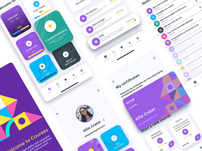 Nito Course Mobile App UI Kit app design course course app mobile mobile app design ui ui design ui kit