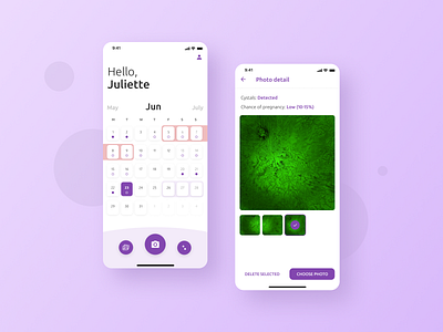Babyndex - ovulation prediction app ai app design fertility ios ovulation ovulation app prediction ui ux woman