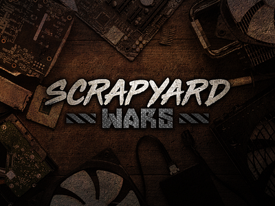 Scrapyard Wars Logo 1 graphic design logo typography vector