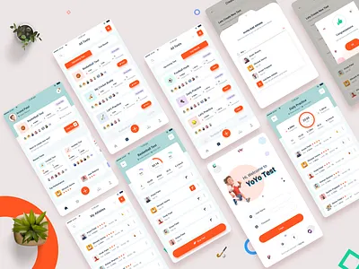 Yo Yo Test App Concept cricket app football app ios app sport app test app