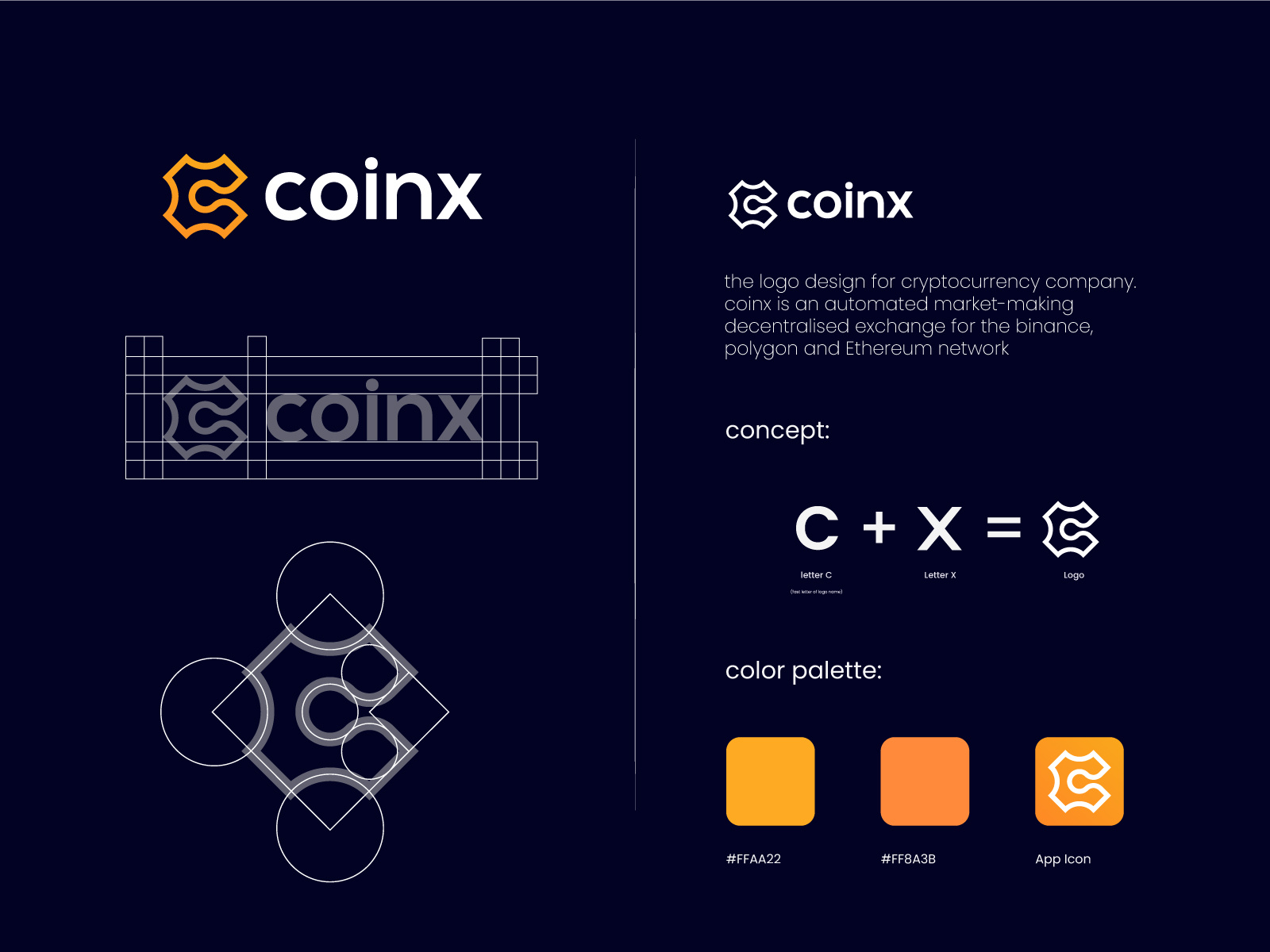 coinx - cryptocurrency company logo design by Abu Talha ✪ on Dribbble