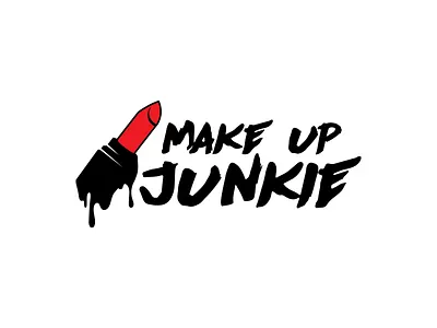 Make Up / Beauty Brand Logo Design beauty branding graphic design junkie lip gloss lipstick logo design logo mark luxury make up mark woman