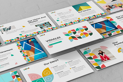 Vidialdi – Geometric Presentation Template business presentation creative geometric keynote template lookbook minimal pitchdeck powerpoint template presentation proposal simple slides