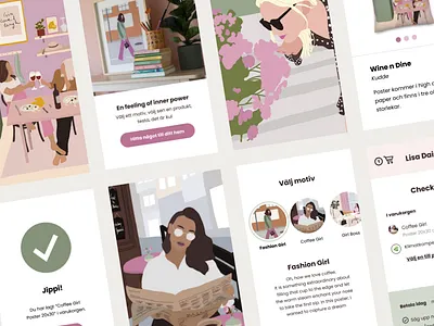 Lisa Daisy E-com branding design illustration typography ui ux web