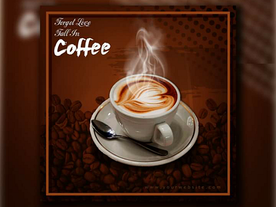 Coffee post design for Facebook. Twitter. Instagram ads banner ads design banner ad design fb cover fb post post design poster