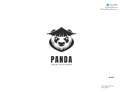 Panda Logo Mascot branding design graphic design icon illustration logo logo design logotype mascot motion graphics panda vector