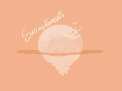 Swastamita brush design illustration typography