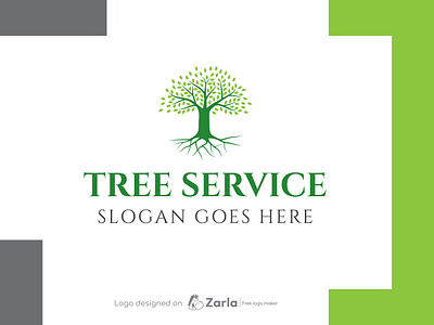 Tree Logo branding design free logo free logo maker logo logo design logo maker tree cutting tree logo tree service