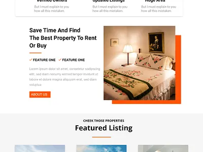 Real state branding design minimal ui ui website template ux web website