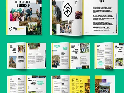 Brochure Groen Traineeship brochure design graphic design graphicdesign layout