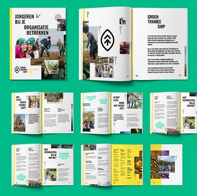 Brochure Groen Traineeship brochure design graphic design graphicdesign layout