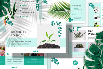 Tamaman – Gardening Presentation Template business presentation clean gardening illustration keynote template lookbook minimal pitchdeck powerpoint template presentation proposal slides