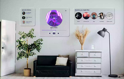 AR in your home - VRWorld Music animation app ar augmented branding design graphic design home illustration intelligent logo reality typography ui ui design ux ux design vector virtual vr