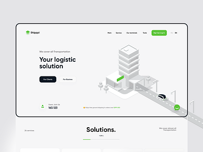 Delivery Platform app courier delivery delivery service illustraion landing logistics map mobile postal service tracking ui ux web