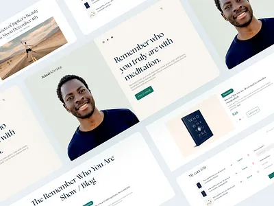 Roland Achenjang Website Design | Certified Meditation Coach about page coach health healthcare homepage landing page medical meditating meditation minimal services page uiux website design