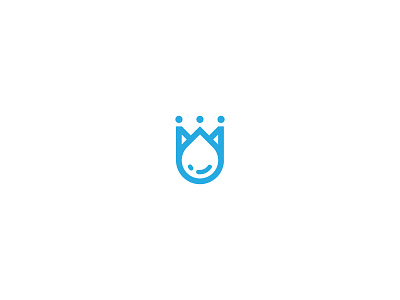 Royal Water Logo crown droplet for sale king logo logomark logos luxury royal water