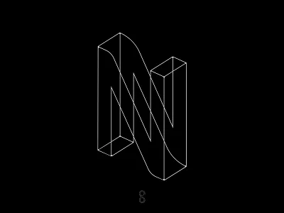 Letter N design letter line logo mark minimal monogram n samadaraginige simple typography