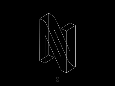 Letter N design letter line logo mark minimal monogram n samadaraginige simple typography