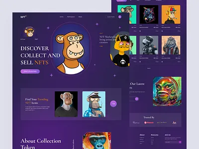 NFT Marketplace Website Design blockchain branding design designer figma expert landing page nft nft wwebsite ui ui experience uiux user experience user interface design web design web experience web expert website