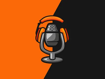 podcast animal brand character icon identity illustration logo mascot